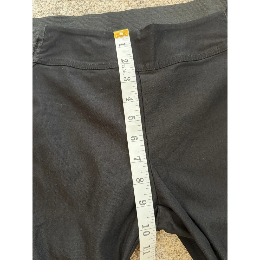 Simply Vera Vera Wang Womens Black Pull On Cropped Stretch Pants Size Small